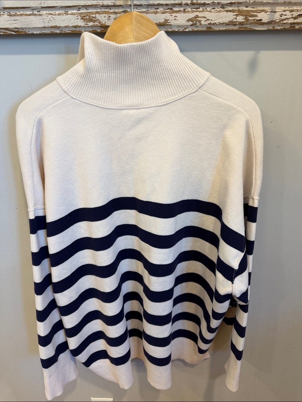 Free People Coastal Stripe Pullover Size Medium - Picture 5 of 10